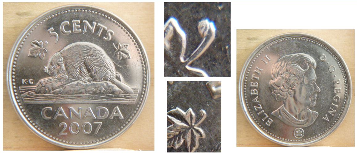 5 Cents 2007- Éclat de coin sur la tige gauche-1.JPG