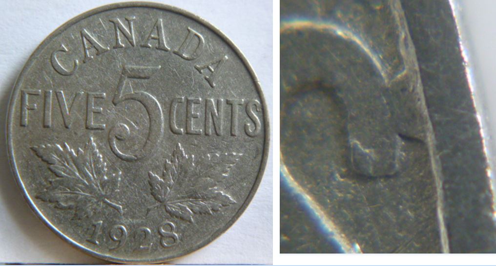 5 Cents  1928-Le S de centS attaché après le liste -.JPG