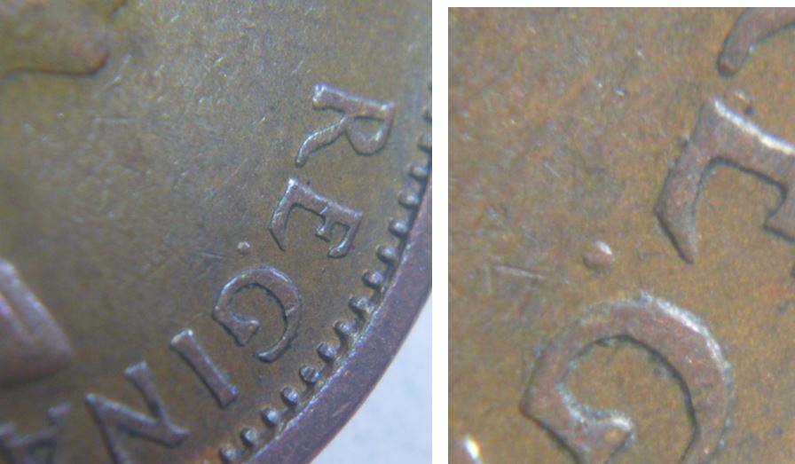 1 Cent 1958-Point sous le G de reGina-2.JPG
