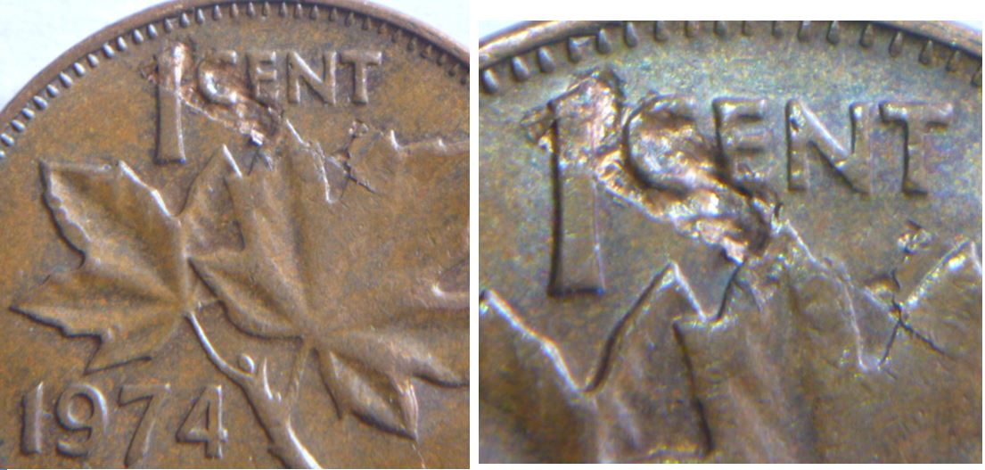 1 Cent 1974-Défaut de flan coté revers.JPG