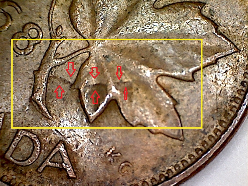 1968 Coin cassé et retenu sur la feuille de dr. B019253D.jpg