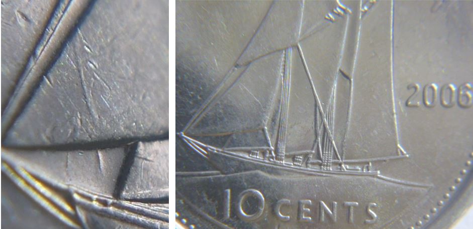 10 Cents 2006-Dommage du coin devant le voilier-1.JPG