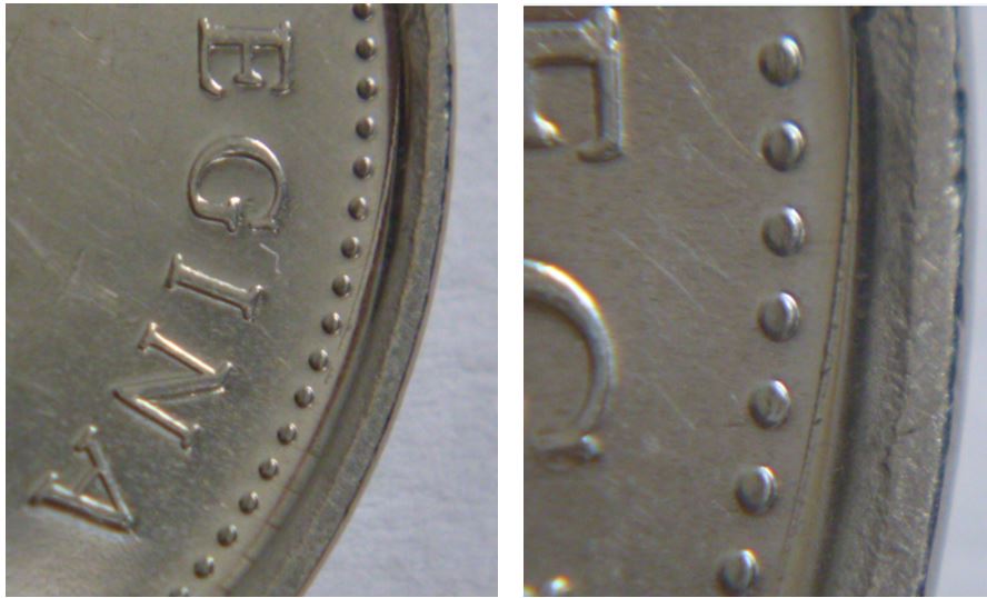 5 Cents 2009-Dommage de coin au dessus de regina-2.JPG
