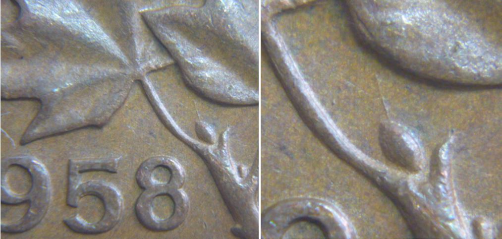 1 Cent 1958- Épine au dessus du bourgeon-2.JPG