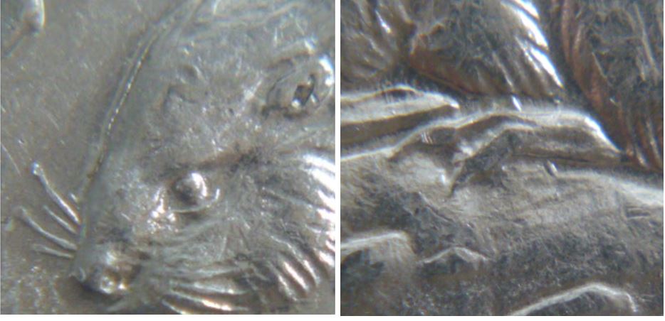 5 Cents 1963- Double revers-Coin détérioré-4.JPG