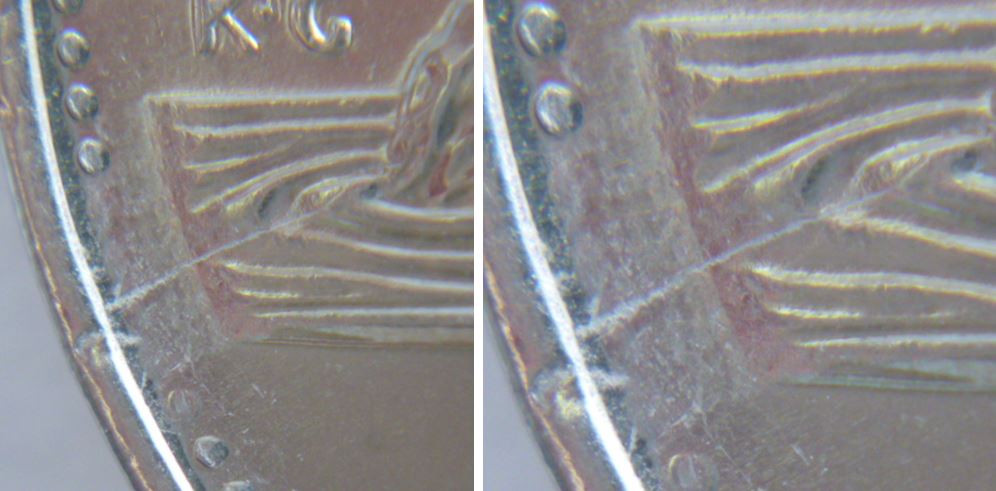 5 Cents 2007-Coin fendillé devant la buche.1.JPG