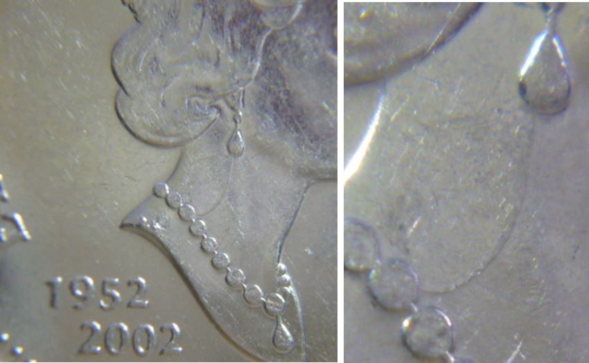 5 Cents 2002p-Coin fendillé-Boucle d'oreil attacher au collier-1.JPG