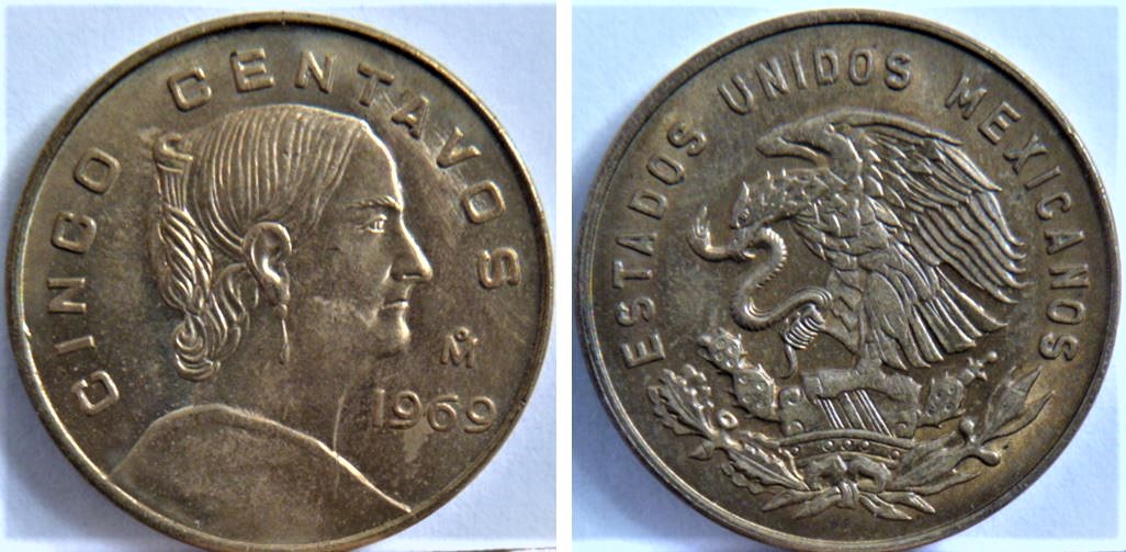 5 Centavos  1969- Entrechoqué+ domage de coin-1.JPG