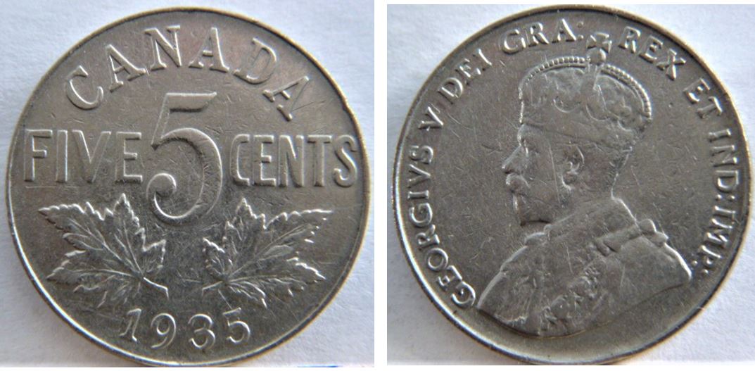 5 Cents 1935-Coin fendillé sur l'effigie-1.JPG