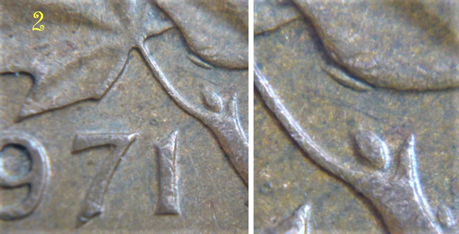 1 Cent 1971-Éclat coin sous la feuille droite-2.JPG