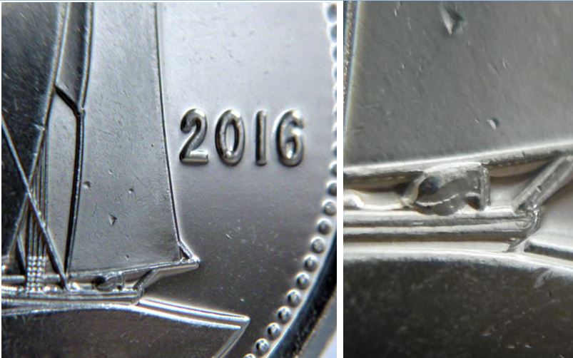10 Cents 2016-Éclat coin sur le gourvernail-1.JPG