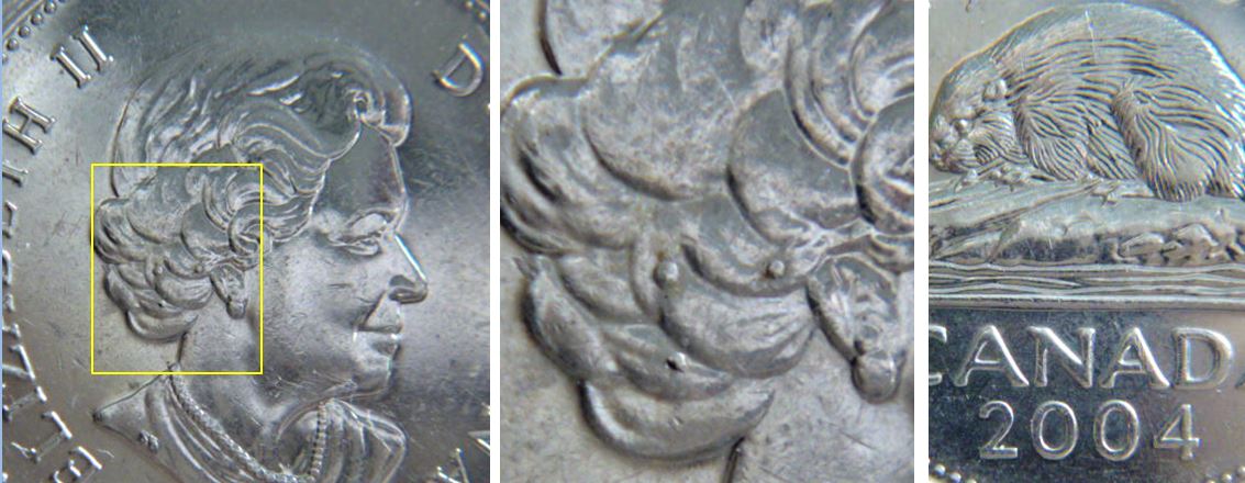 5 Cents 2004p-Trois Éclat du coin dans les cheveux-1.JPG
