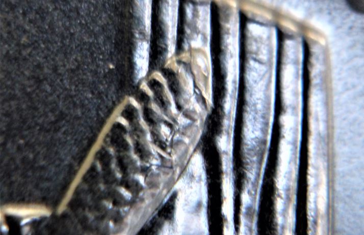 5 Cents 2007-Coin fendillé  sur La queue du castor-2.JPG