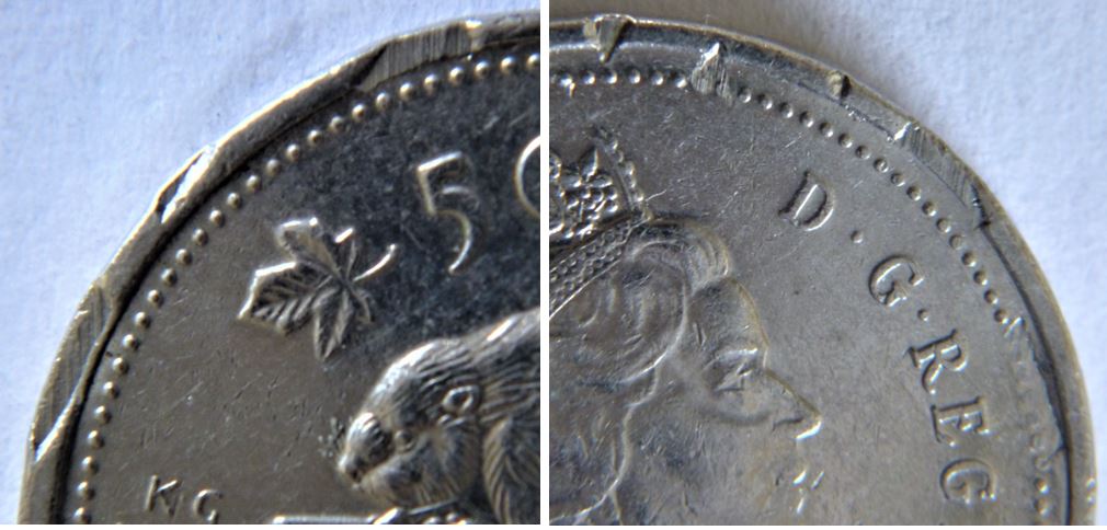 5 Cents 1998-Coin décentré-Listel brisé a plusieur endroit-2.JPG