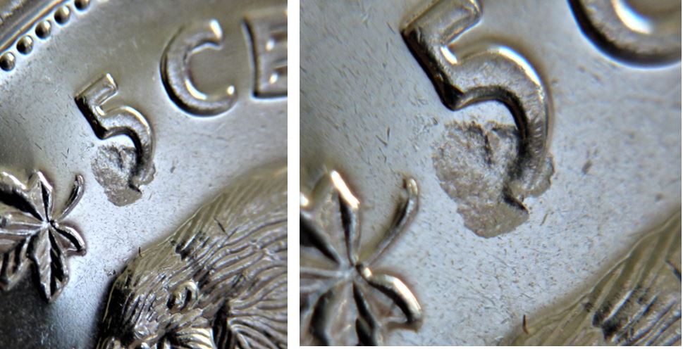 5 Cents 2002-Frappe a travers sur le 5-2.JPG