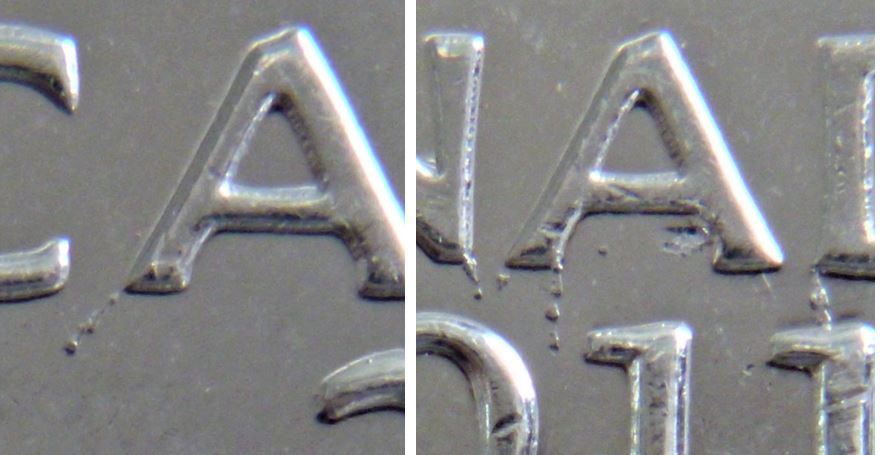 5 Cents 2011-Coin fendillé sous lettrage.3.JPG
