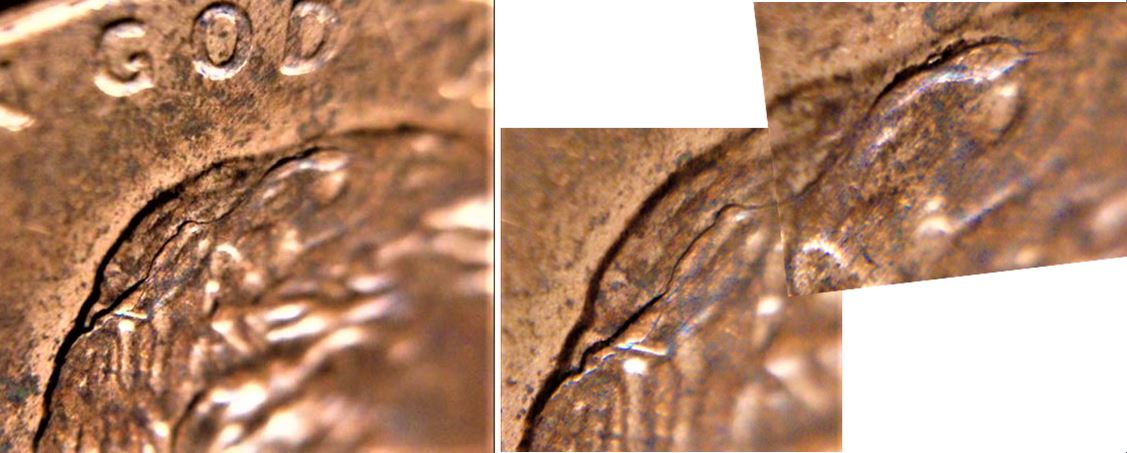 1 Cent 2005-USA-Coin fendillé tête effigie-2.JPG