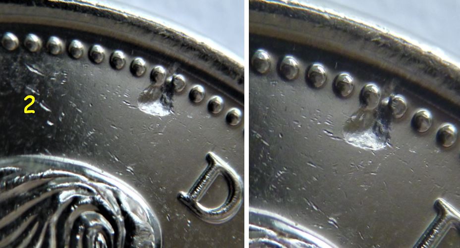 5 Cents 2019-Frappe a travers au dessus de effigie-2.JPG