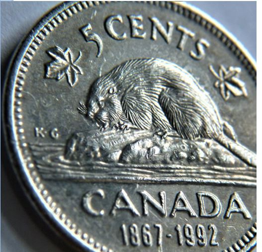 5 Cents 1992-Entrechoqué avers et revers+Coin fendillé-1.JPG
