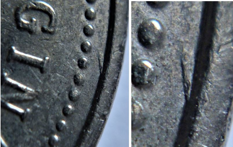 5 Cents 1996-Dommage du coin avers et le revers-2.JPG