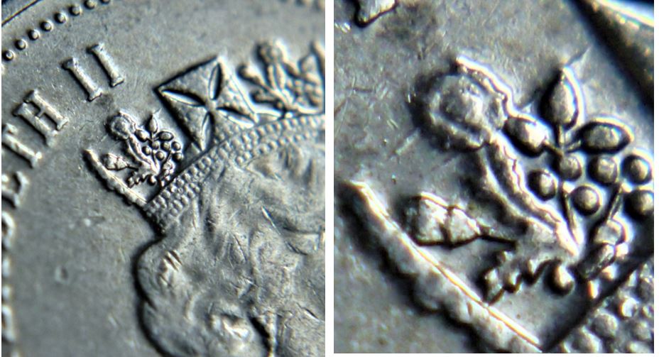 5 Cents 1998-Dommage du coin a travers la couronne-2.JPG