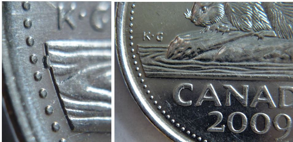 5 Cents 2009-Éclat du coin devant les vagues-1.JPG