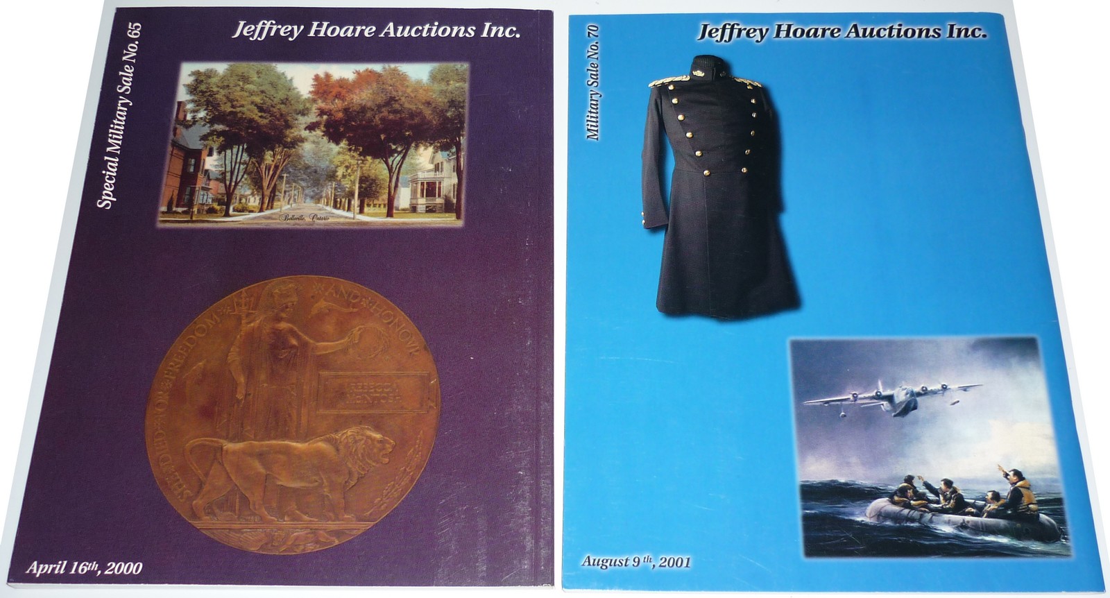 À Vendre - Lot 2 catalogues JHA Military Sale #65 + #70 - Back.jpg