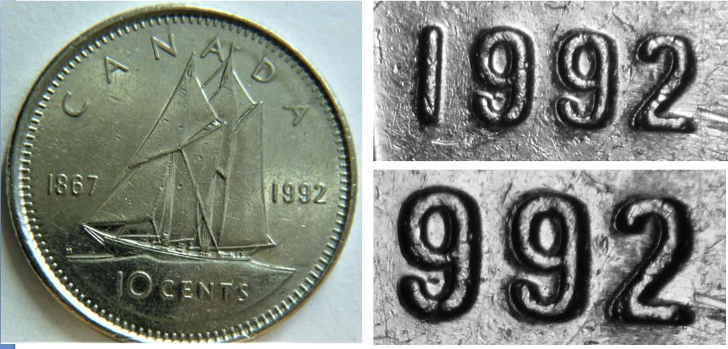 10 Cents 1992-Double 992-Coin détérioré.JPG