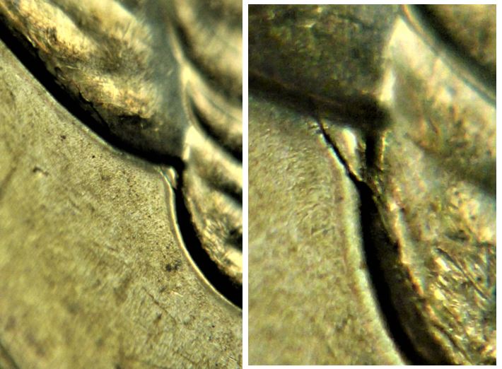 2 Dollar 2019-Coin fendillé -Caché dans les cheveux-2.JPG