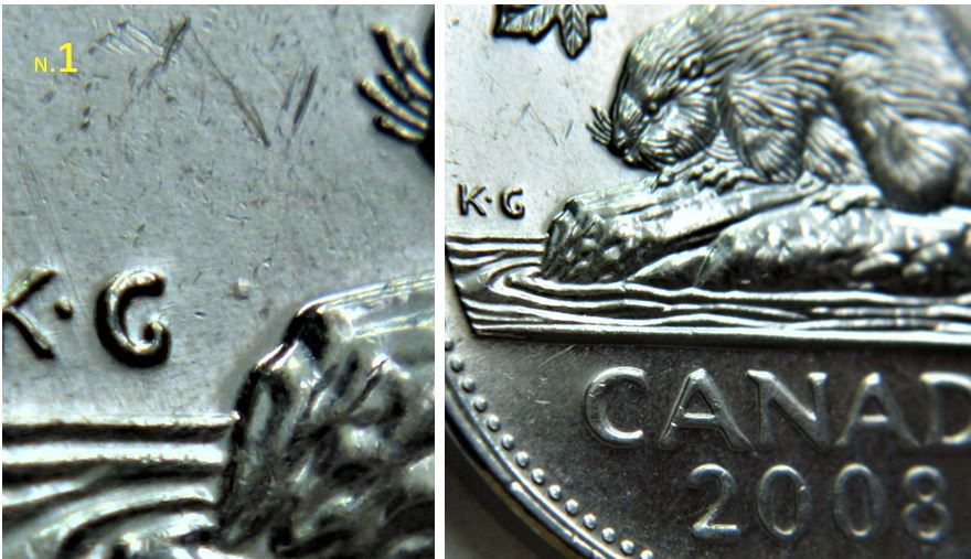 5 Cents 2008-Point devant le G de k.G -1.JPG