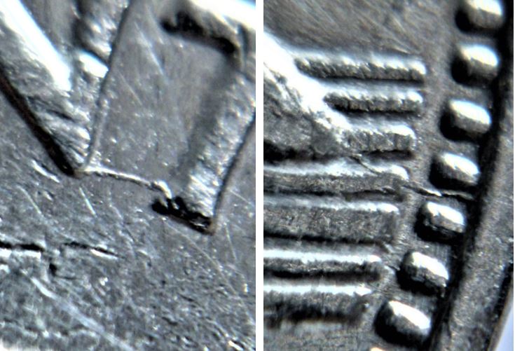 5 Cents 1989-Coin fendillé-Le NT attaché-et au bout de la queue du castor-2.JPG