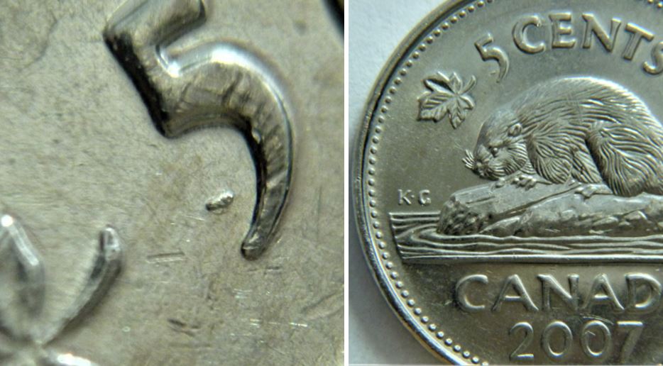 5 Cents 2007-Éclat du coin près du 5.JPG