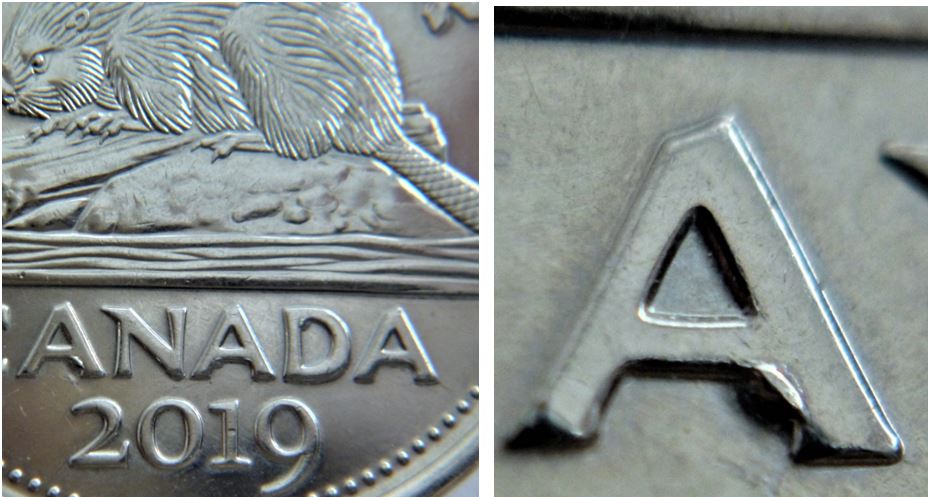 5 Cents 2019-Éclat coin sous le premier A et dans D ce cAnaDa-1.JPG