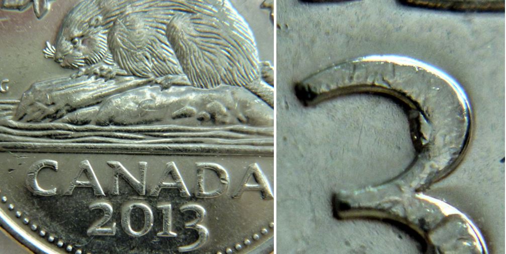 5 Cents 2013-Éclat coin dans le 3.JPG