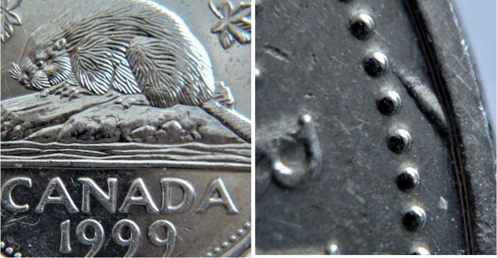 5 Cents 1999-Dommage du coin au dessus du R de Regina.2.JPG