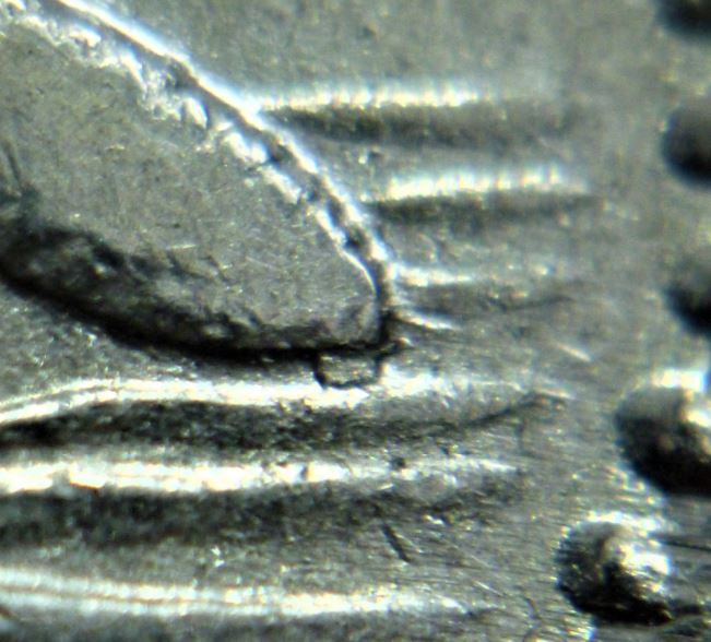 5 Cents 1960-Double K de K.g+Éclat coin sous la queue+Frappe faible avers et revers-3.JPG