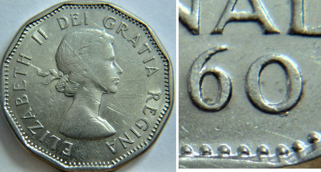 5 Cents 1960-Éclat coin sous 0+Frappe faible avers-2.JPG