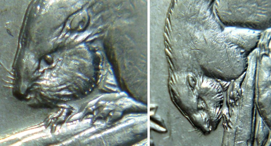 5 Cents 1962-De la vase sur les patte avent du castor-Double revers-3.JPG