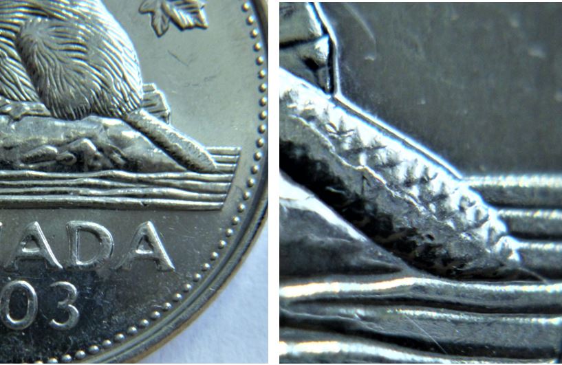 5 Cents 2003-Coin fendillé Avers et Revers-1.JPG