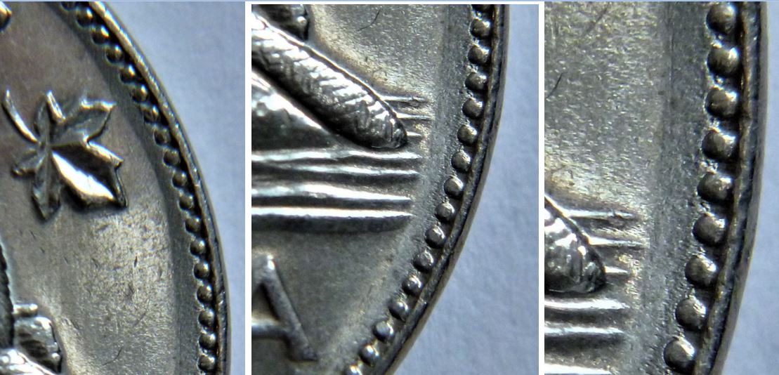 5 Cents 1975-(8) Dépôt de métal sur le denticuls-2.JPG