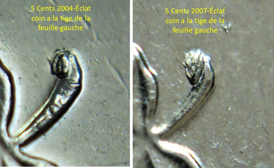 5 Cents 2004-Éclat coin a la tige de la feuille gauche,2.JPG
