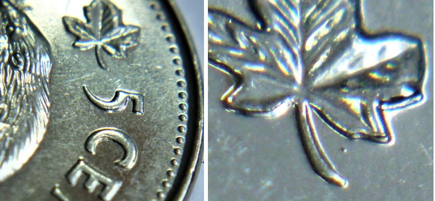 5 Cents 2007-Double feuille gauche et 5 C-2.JPG