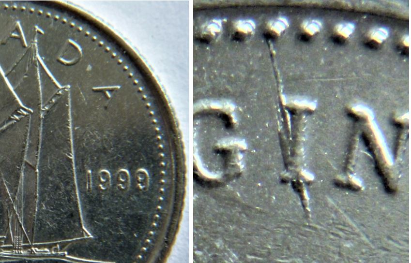 10 Cents 1999-Dommage du coin a travers i de regIna-1.JPG