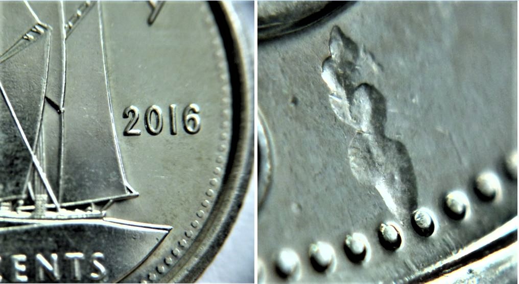 10 Cents 2016-Frappe a travers sous l'effigie-1.JPG
