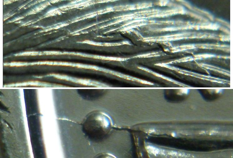 5 Cents 2015-Coin fendillé a la première vague et sur le dos du castor-2.JPG