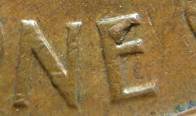 1 Cent USA 1959d-Éclat coin dans le E de one-2.JPG