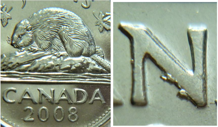 5 Cents 2008-Accumulation sous N et la date-Double AN-1.JPG