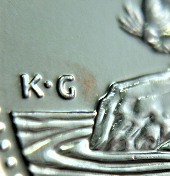 5 Cents 2019-Défaut de laminage devant la buche-2.JPG