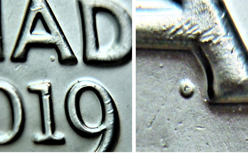 5 Cents 2019-Point sous le deusième A de canAda,1.JPG