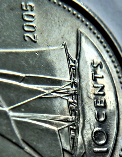 10 Cents 2005-Coin entrechoqué sur l'eau-1.JPG